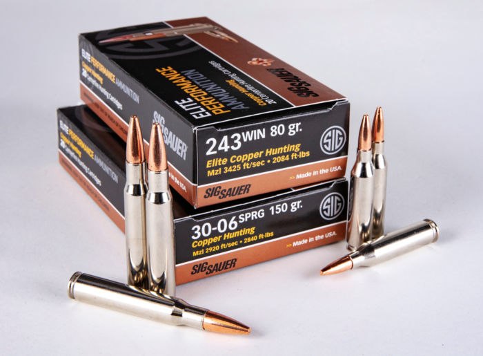 munizione da caccia sig sauer elite hunting .243 Winchester e 30-06 Springfield munizione da caccia sig sauer elite hunting .243 Winchester e 30-06 Springfield