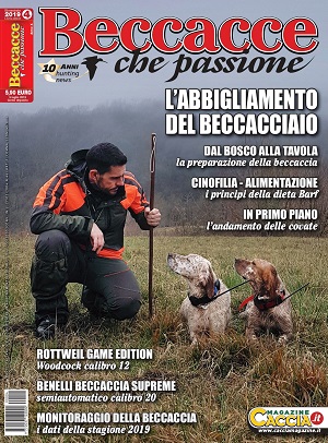 Beccacce che Passione n. 4 luglio-agosto 2019 Copertina luglio/agosto 2019