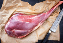 Filiera della selvaggina, convegno a Pescara filiera della selvaggina: carne di selvaggina con coltello
