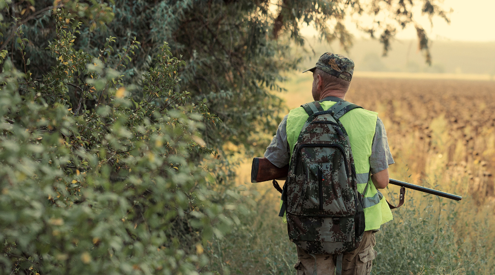 Nasce la cabina di regia delle associazioni venatorie toscane associazioni venatorie toscane: cacciatore con gilet alta visibilità di spalle