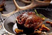 Cucinare la selvaggina: ecco le date del corso di Urca cucinare la selvaggina: piatto di selvaggina con funghi