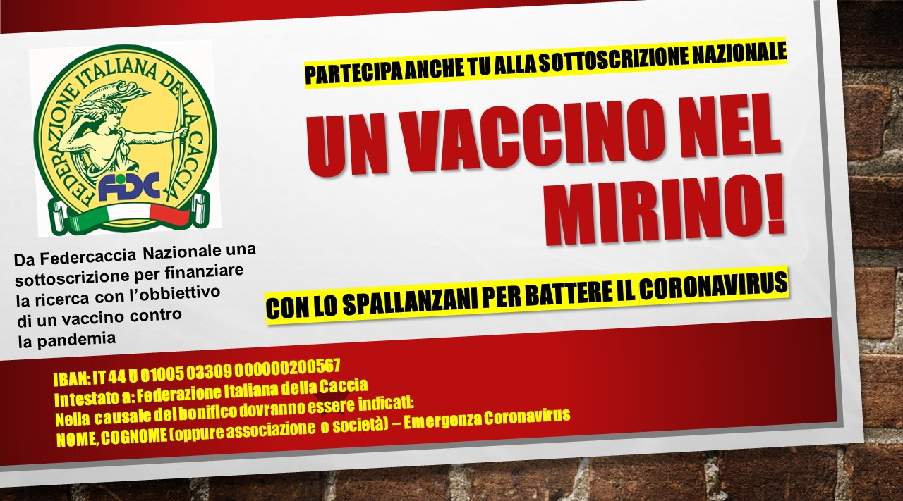 Vaccino per il Covid-19 l’iniziativa di Federcaccia Vaccino per il Covid-19 l’iniziativa di Federcaccia