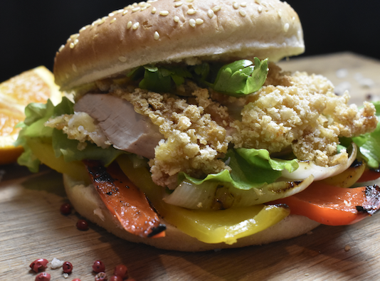 Ricette di selvaggina: crispy sandwich fagiano style sandwich fagiano
