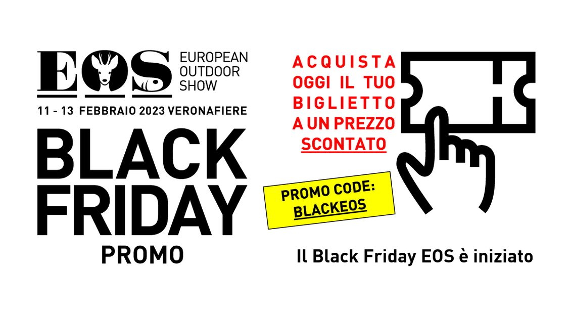 Black friday, 15% di sconto sui biglietti per Eos ’23 Black friday, 15% di sconto sui biglietti per Eos ’23