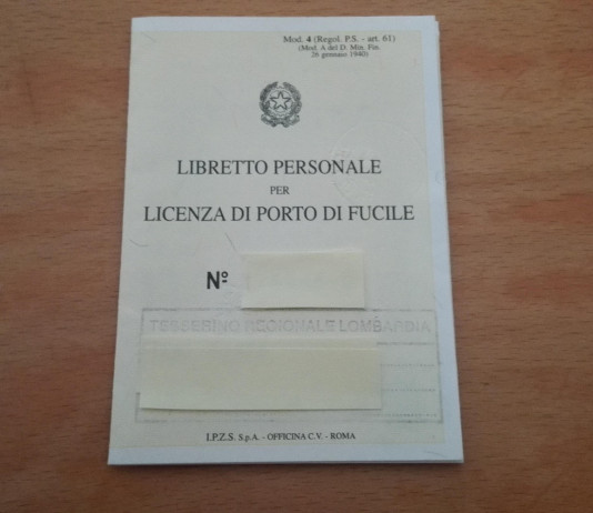 No bollettini postali per versamento per libretto porto d’armi No bollettini postali per versamento per libretto porto d’armi