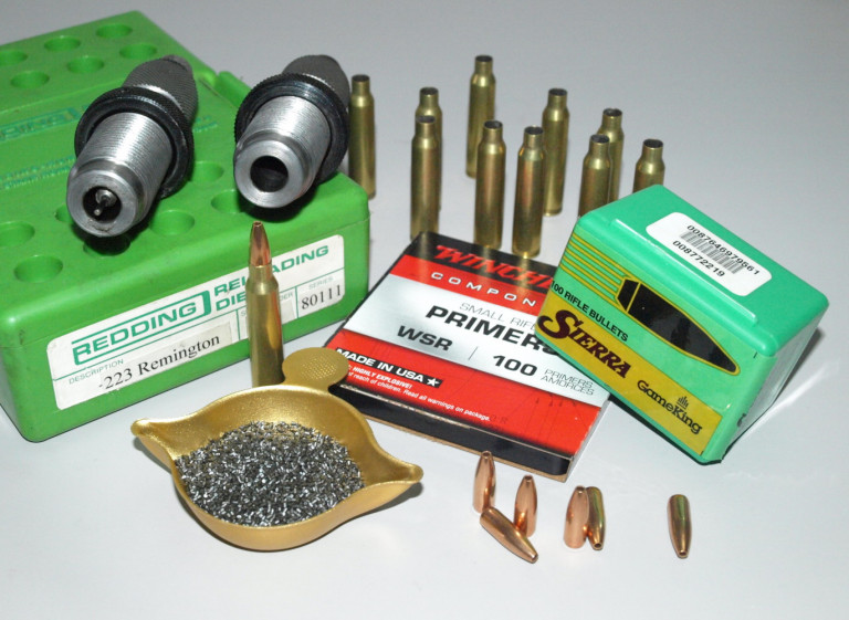 Ricarica calibro .223 Remington con palla Sierra GameKing Hpbt di 55 grani il test