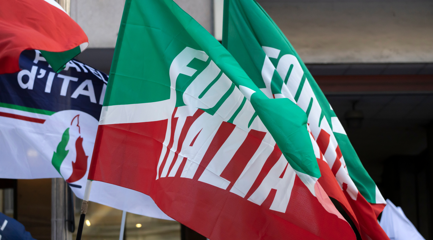 Rita Dalla Chiesa (Forza Italia) alla Camera «cercherà di bloccare» la riforma della 157 92 Rita Dalla Chiesa (Forza Italia) alla Camera «cercherà di bloccare» la riforma della 157 92 - bandiere Forza Italia